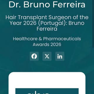 I’m pleased to share that I was named Hair Transplant Surgeon of the Year 2026 (Portugal) at the Hea