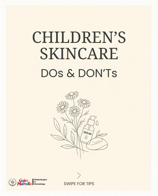 CHILDREN"S SKINCARE DOs & DON'Ts ✨

When it comes to children's skin, keep it simple and gentle.

DO