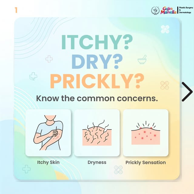 ITCHY? DRY? PRICKLY? 🧴

Know the common skin concerns in little ones.

ECZEMA 🩺
The golden rule:
S