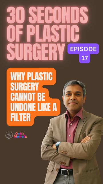 Here is the biggest difference between plastic surgery and an Instagram filter. 📱✋

A filter can be