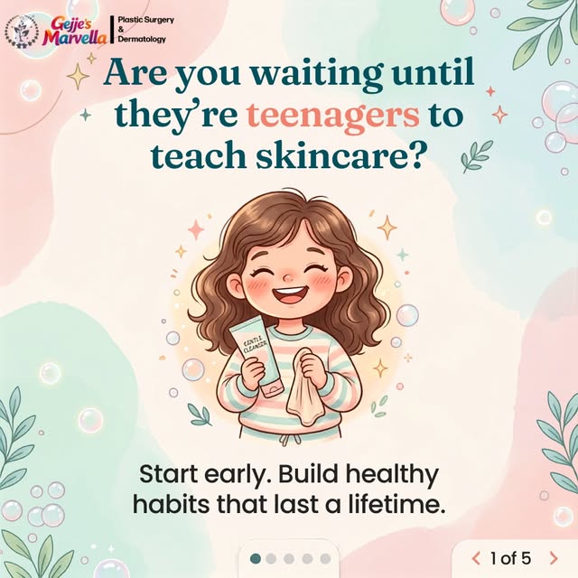 Are you waiting until they're teenagers to teach skincare? 🌱

Start early. Build healthy habits tha
