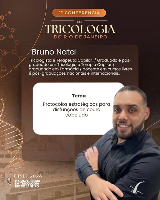 É com muita alegria que anunciamos mais um nome confirmado na nossa 1ª Conferência em Tricologia do 