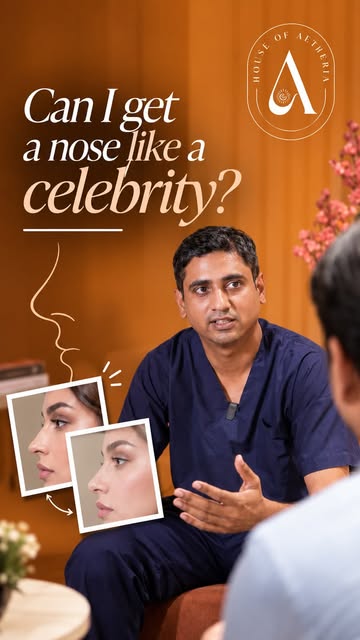 “Can I get a nose like a celebrity?”
Dr. Rahul Jain gets asked this more often than you’d think. 👃✨