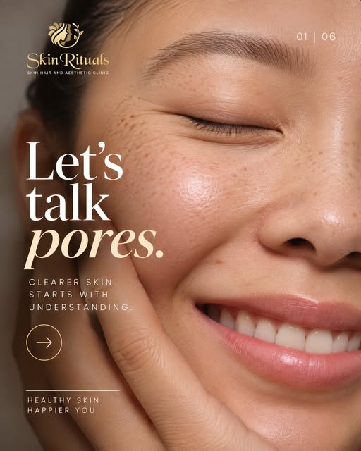 Let's talk pores. 🔍

Pores get a bad rap — but they're actually essential. These tiny openings rele