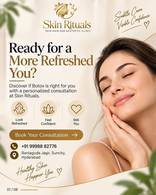 Smooth lines. Same you. 

Botox helps soften the appearance of dynamic wrinkles while keeping your n