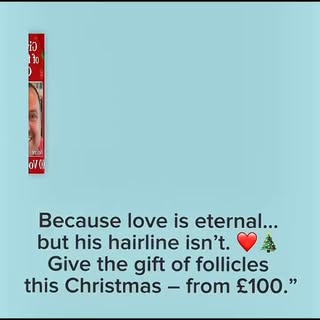 This festive season, go beyond the ordinary and give the gift of transformation. A Hair Transplant V