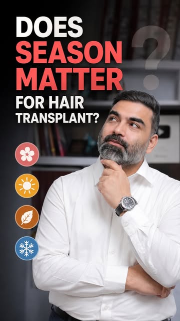 Does the season really matter for a hair transplant? 🌤️🧑‍⚕️

Many people believe that hair transpl