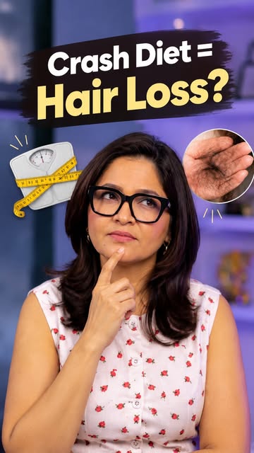 Crash diets may help you lose weight quickly, but they can also affect your hair. A sudden drop in c