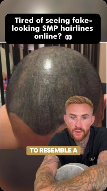 When SMP is done right it should just look like a shaved head and not blob of colour like badgers ar