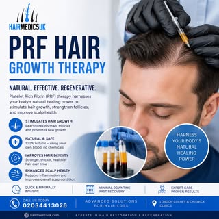 🩸 PRF Hair Growth Therapy – A Natural Way to Restore Your Hair

Looking for a hair restoration trea