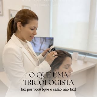 O salão cuida da haste, mas a Tricologia cuida da vida do seu cabelo.

Muitas vezes, a busca por fio