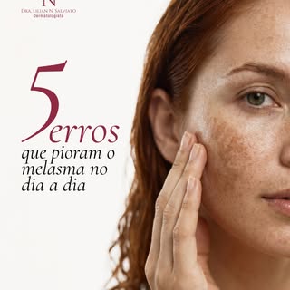 Melasma é uma das condições de pele que mais exige disciplina fora do consultório.

Porque não adian