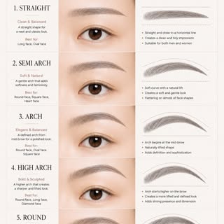Not every brow shape is for everyone. 🤍

STRAIGHT — clean & balanced
SEMI ARCH — soft & natural
ARC