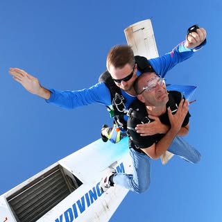 Don't book your skydive the day after your hair transplant. Visit our shepshair.com for more Post-Op