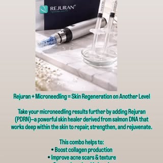 Want better microneedling results? This is the secret.

Rejuran boosts your skin’s natural healing p