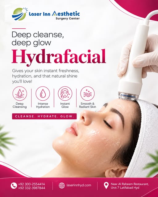 Give your skin the care it deserves with a refreshing Hydrafacial designed to deeply cleanse, hydrat