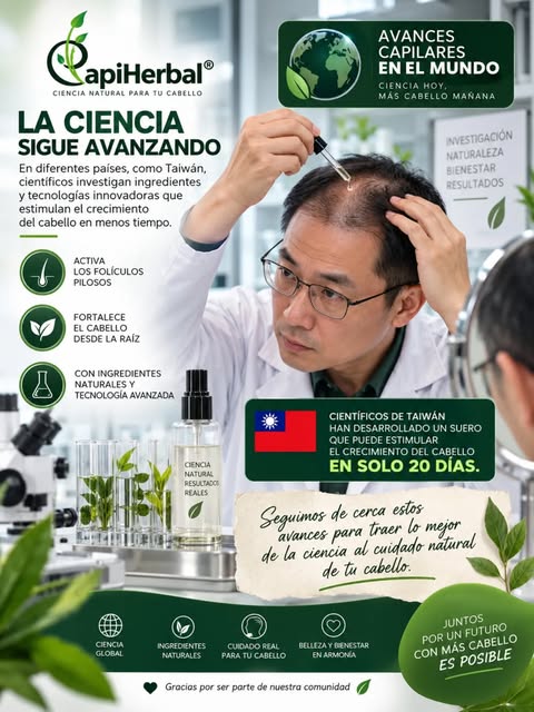👩🏻‍🔬La ciencia avanza en la lucha contra la calvicie 🌱✨

🤓 Investigadores de la Universidad Nac