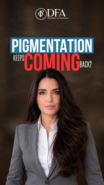 Pigmentation keeps coming back because most treatments only fade the pigment you can see. They don't