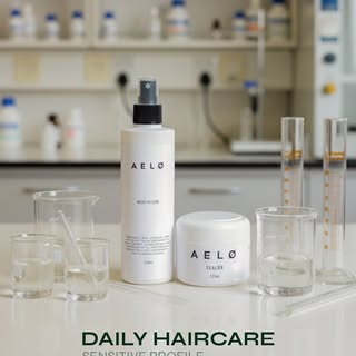 The AELØ Moisturizer & Sealer for Sensitive Profile are formulated to give your dry hair the lasting