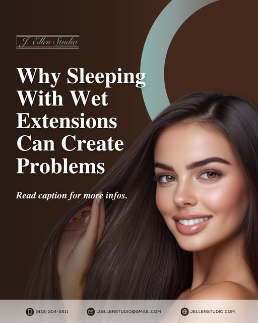 💤 Going to Bed With Wet Extensions? Think Twice.

Sleeping with wet or damp hair extensions can cre
