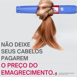 Você sabia?
O uso de emagrecedores como Ozempic e Mounjaro pode provocar queda de cabelo devido à de