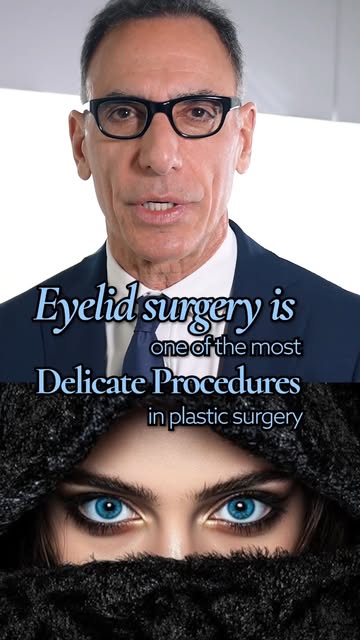 Eyelid surgery is one of the most delicate procedures in plastic surgery.

And here's why.

It takes