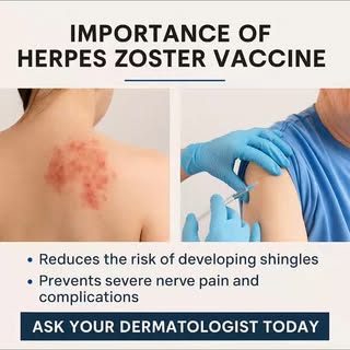 “Have you had your Zoster vaccine yet?”

🔔 Herpes Zoster (Shingles) – Don't Ignore the Warning Sign