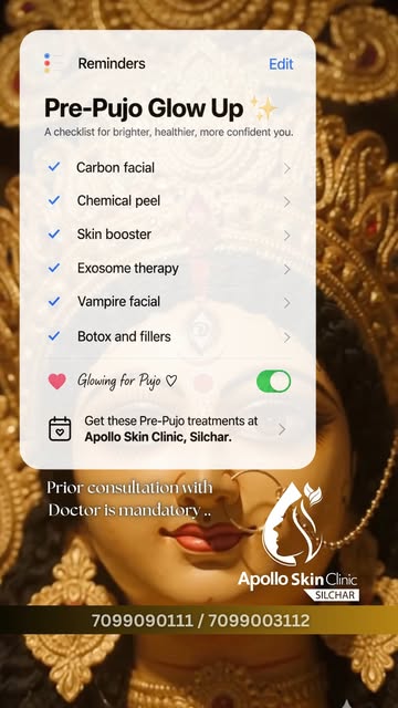 Glowing for Pujo? Mode: ON! 💖✨ 
From Carbon Facials and Chemical Peels to advanced Exosome and Vamp