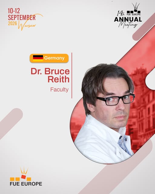 FUE Europe Faculty | Dr. Bruce Reith 🇩🇪

Dr. Bruce Reith is a German physician and hair restoratio
