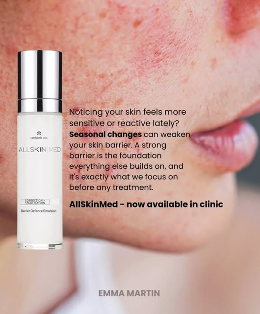 Noticing your skin’s been feeling a bit more sensitive lately? We’ve now got AllSkin Med in clinic, 