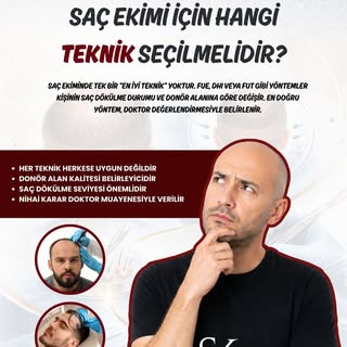 Saç Ekimi İçin Hangi Teknik Seçilmelidir? 🩺

Saç ekiminde herkes için geçerli tek bir “en iyi tekni