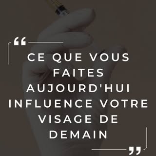 Ce que vous faites aujourd’hui peut influencer votre visage de demain.

En moyenne, de nombreux pati
