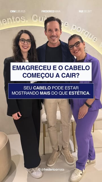 Queda de cabelo durante o emagrecimento não deve ser tratada apenas como uma questão estética.

Quan