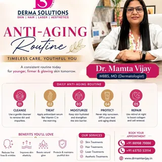 An effective anti-aging routine starts with simple, consistent skincare — cleanse, treat, moisturize