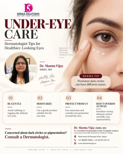 ✨ Under-Eye Care: Simple Tips for Healthier-Looking Eyes 👁️

The under-eye area is delicate and can