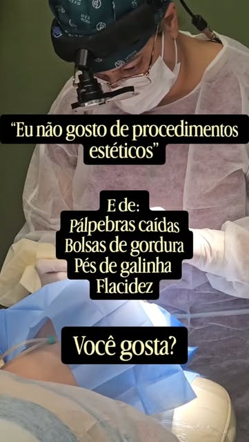 Muita gente não gosta de procedimentos estéticos. 

E está tudo bem. 

Mas deixa eu te fazer uma per
