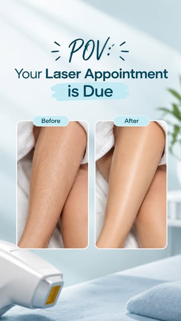 POV: Your laser appointment is due. 👀✨

Still relying on razors and waxing? It might be time to exp