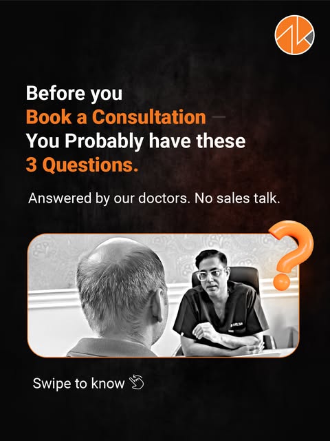 Three honest questions everyone has before a hair transplant, answered by our doctors with no sales 