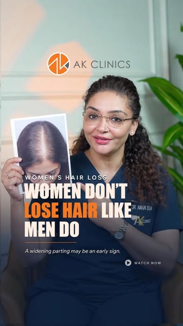 Women’s hair loss doesn’t always start with obvious hair fall. 👀

Sometimes, the first change is a 
