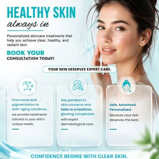 Healthy skin isn't about perfection—it's about confidence.

Whether you're dealing with acne, pigmen