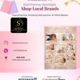 Wenbazaar 2026 happening on Feb 22  at parns club house. Do not miss the fun ..food.. shopping..and 