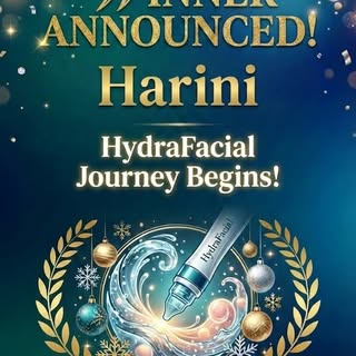Glow stories we love ✨
Our Hydrafacial Lucky Winner – Harini experienced the instant freshness and h