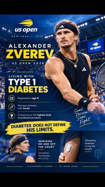 Diagnosed with Type 1 diabetes at just four years old, childhood doctors explicitly warned Zverev an