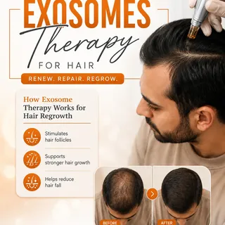 ✨ RENEW. REPAIR. REGROW. 🌿💇‍♂️

Healthy hair starts at the root. Exosomes Therapy is an advanced r