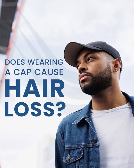 Does wearing a cap causes hair loss? 🧢 This is actually a myth. While tight headwear can cause tens