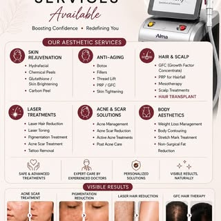 ✨ AESTHETIC SERVICES AVAILABLE ✨
Advanced Skin • Hair • Laser • Anti-Ageing Treatments

At Mannat Ho