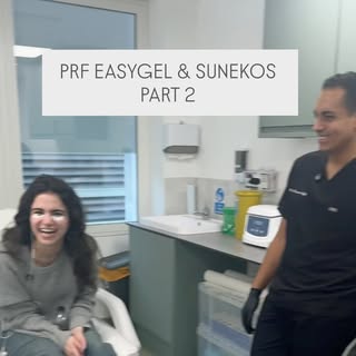 PRF round 2 and sunekos with the dream team @prp_london 
 #prp #prf #prfezgel #sunekos #undereyetrea