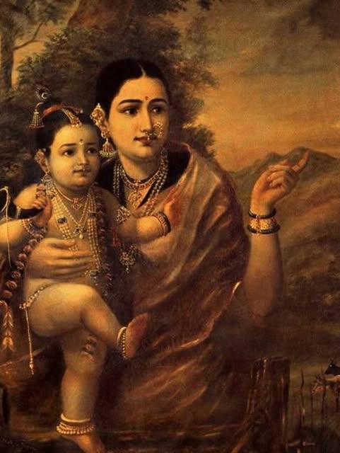 Dressed my little baby as Krishna this Janmashtami, bringing a touch of Raja Ravi Varma’s timeless a