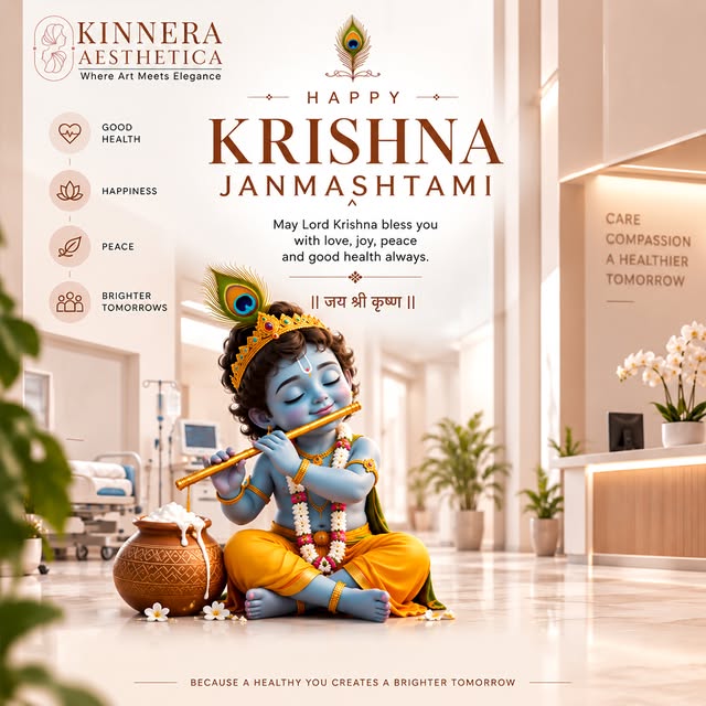 Happy Krishna Janmashtami! 🦚🪈

Growing up, this festival always meant one thing at home — dressing