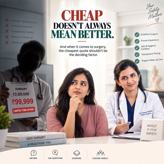 When it comes to surgery, don’t let the lowest price make the decision for you. Look beyond the quot